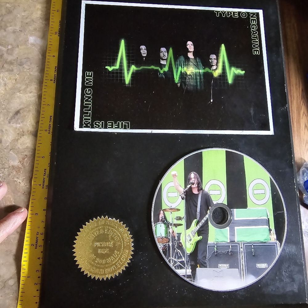 Authentic type o negative cd plaque!!